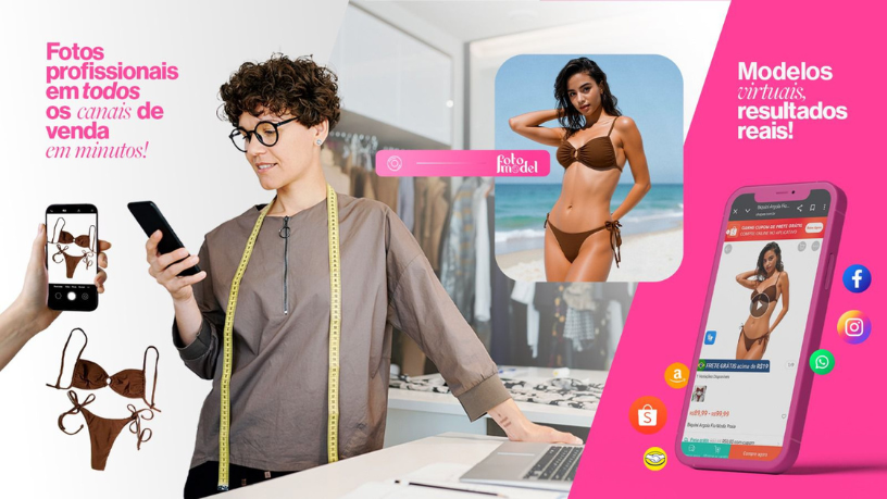 Com FotoModel, homens e mulheres encontram uma moda personalizada que valoriza cada detalhe da sua imagem.